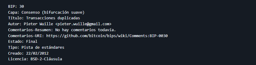 Image of the github with the BIP-30 data.