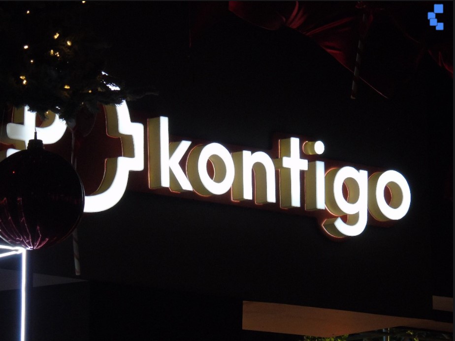 Photograph of the Kontigo logo.