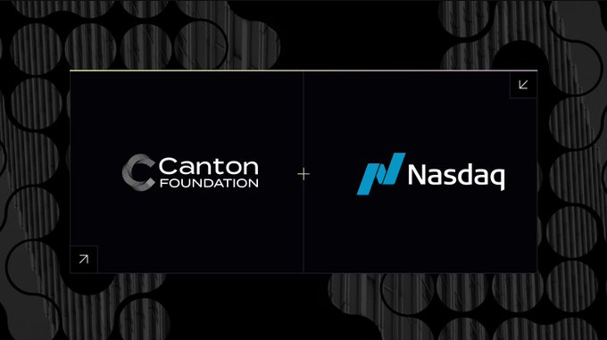 Image illustrating the incorporation of Nasdaq to the Canton network as a super validator.