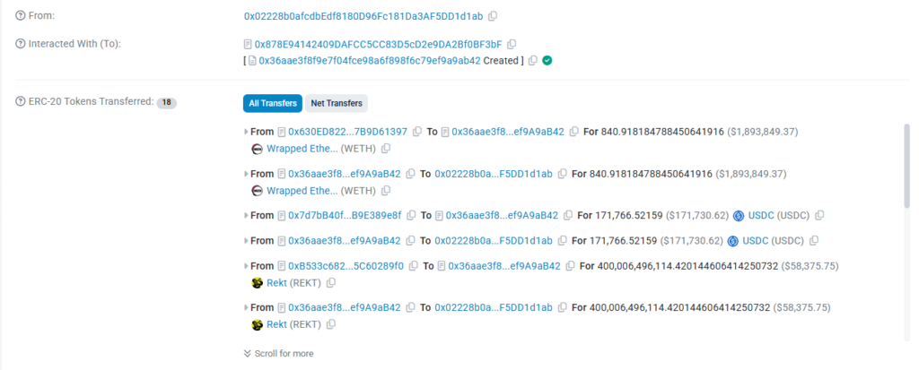 Cryptocurrency operations in the Ethereum ecosystem.